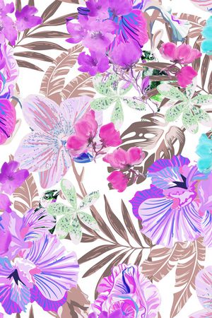 植物印花华亿平台图片