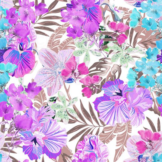 植物印花华亿平台图片