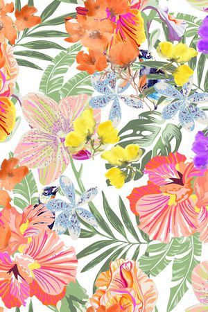 植物印花华亿平台图片