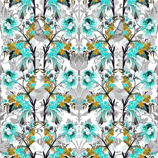 古典花纹印花华亿平台图片