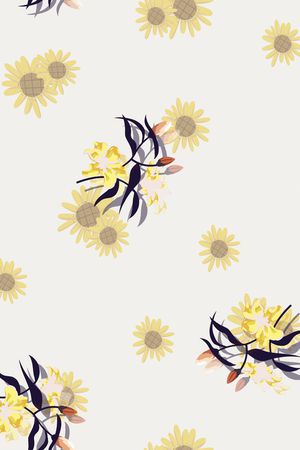 向日葵印花华亿平台图片