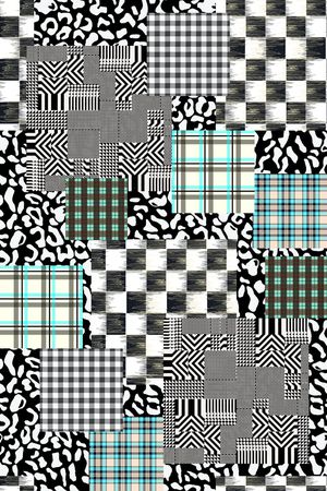 格子印花华亿平台图片