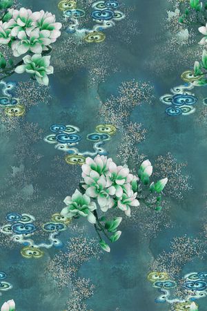 中国风印花华亿平台图片