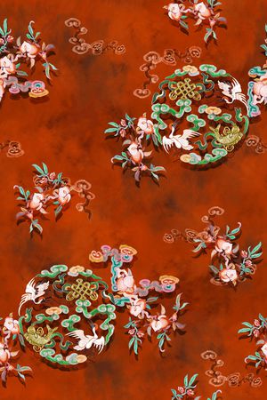 中国风印花华亿平台图片