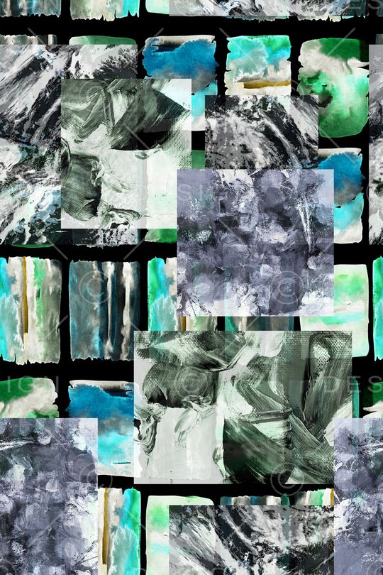 晕染肌理印花华亿平台图片