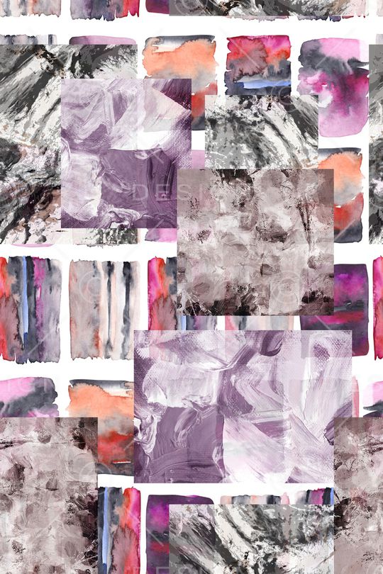 晕染肌理印花华亿平台图片