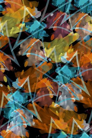 抽象印花华亿平台图片