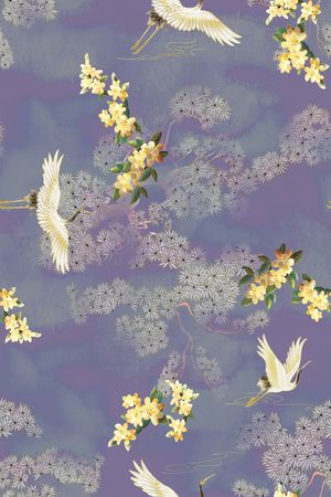 中国风印花华亿平台图片