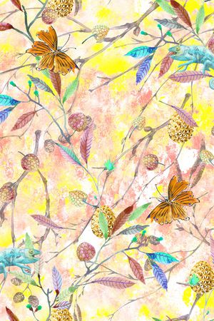 水彩底纹印花华亿平台图片