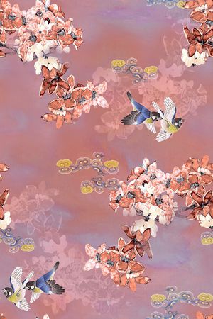 中国风印花华亿平台图片