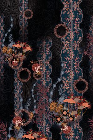 中国风印花华亿平台图片