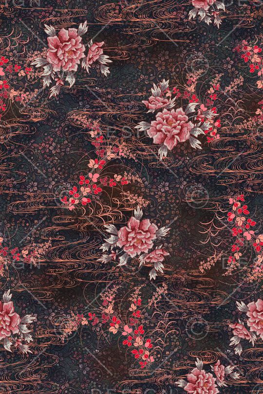 中国风印花华亿平台图片