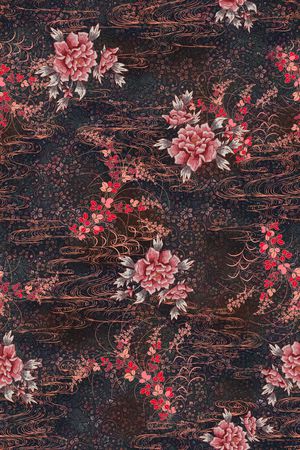 中国风印花华亿平台图片