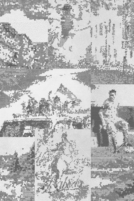 马赛克印花华亿平台图片