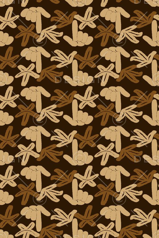 抽象花卉印花华亿平台图片