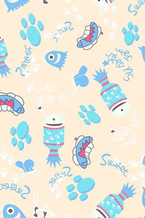 卡通动物印花华亿平台图片