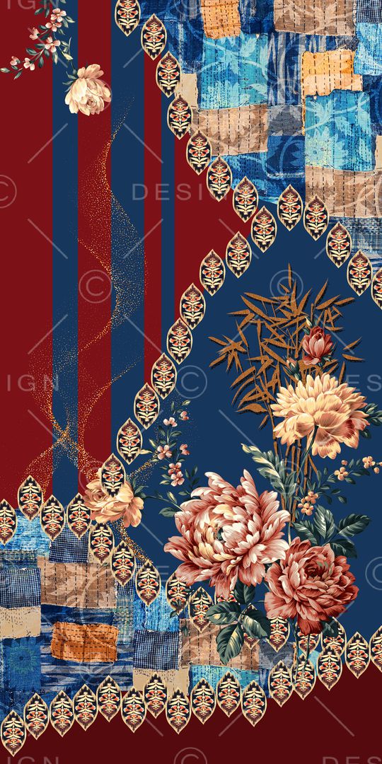 中国风印花华亿平台图片