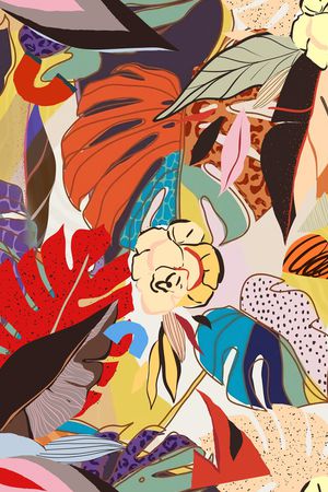 植物印花华亿平台图片