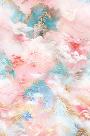 中国风印花华亿平台图片