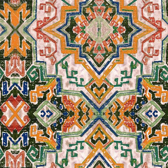 民族纹样印花华亿平台图片