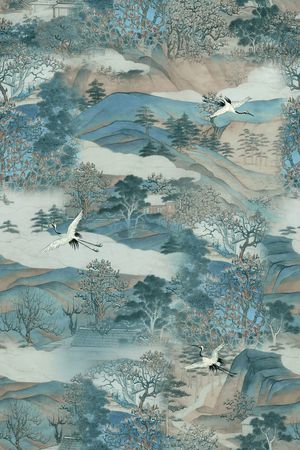 中国风印花华亿平台图片