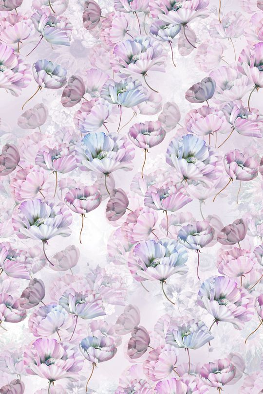 水彩花卉印花华亿平台图片