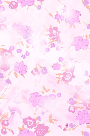 抽象花卉印花华亿平台图片