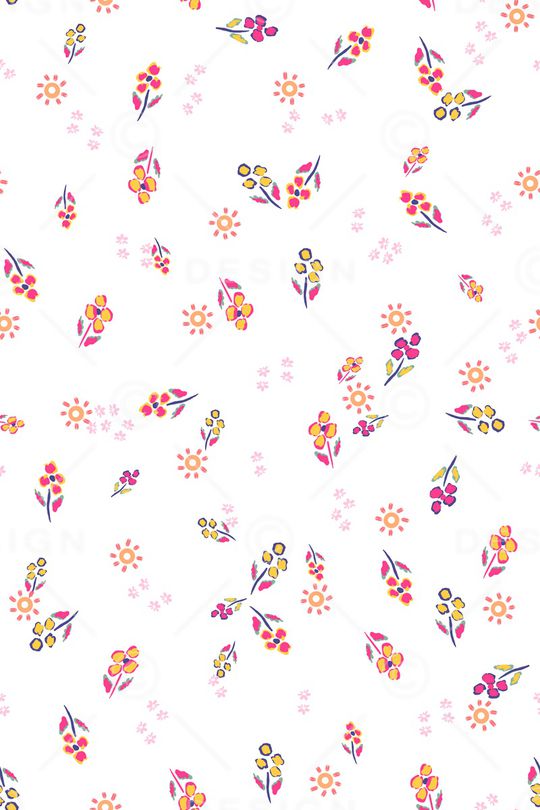 白底花印花华亿平台图片