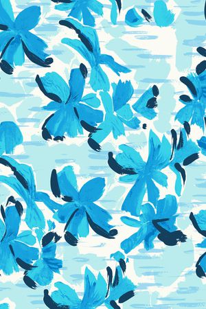 抽象花卉印花华亿平台图片