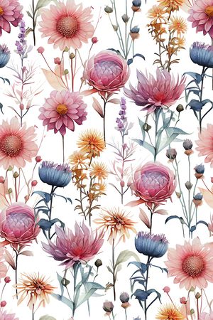 白底花印花华亿平台图片