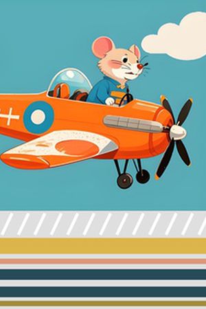 卡通动物印花华亿平台图片