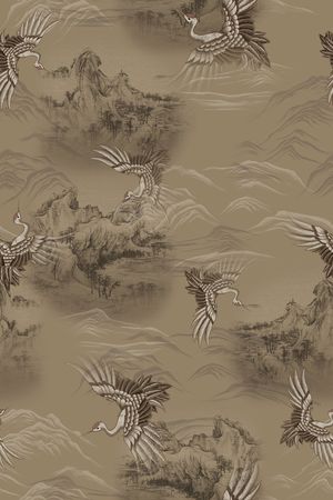 中国风印花华亿平台图片