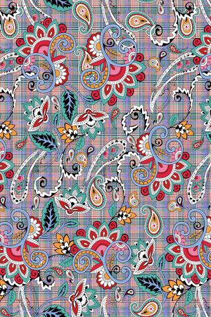 佩斯利印花华亿平台图片