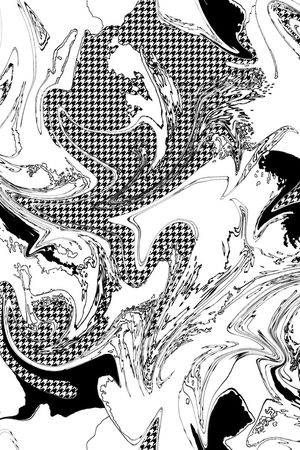 黑白印花华亿平台图片