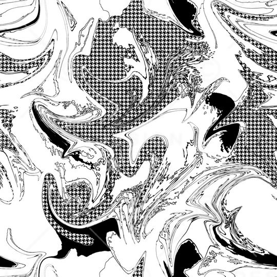 黑白印花华亿平台图片