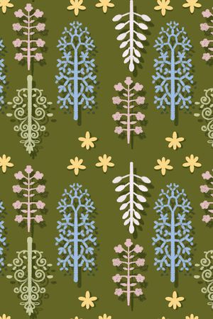 植物印花华亿平台图片