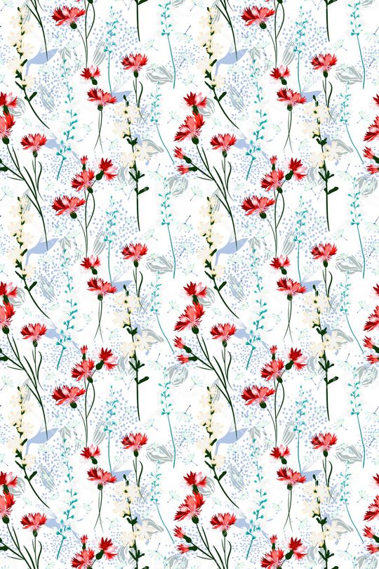 白底花印花华亿平台图片