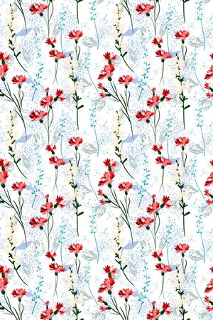 白底花印花华亿平台图片