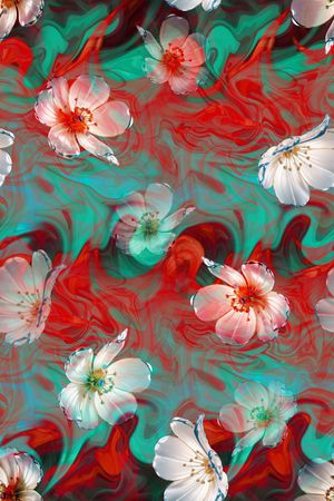 抽象印花华亿平台图片