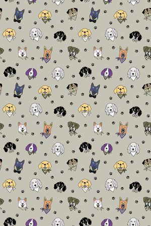 卡通动物印花华亿平台图片