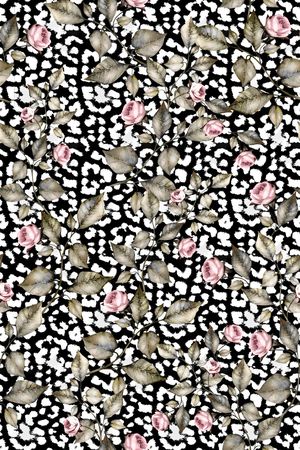 豹纹印花华亿平台图片