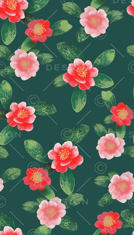 平面花卉印花华亿平台图片