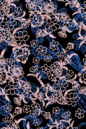 佩斯利印花华亿平台图片