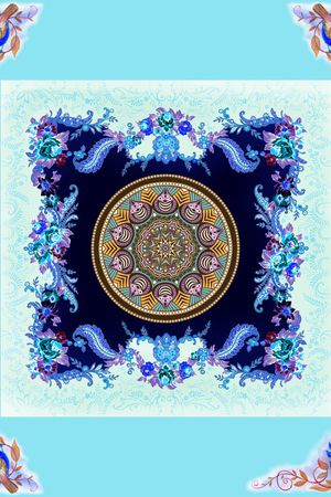 曼陀罗印花华亿平台图片