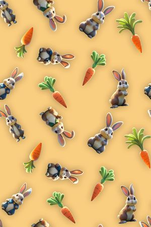 兔子印花华亿平台图片