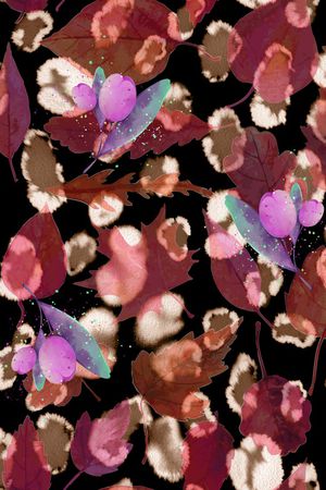 动物纹印花华亿平台图片