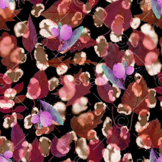 动物纹印花华亿平台图片