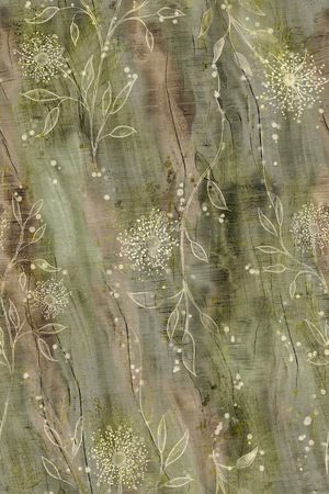 手绘花卉印花华亿平台图片