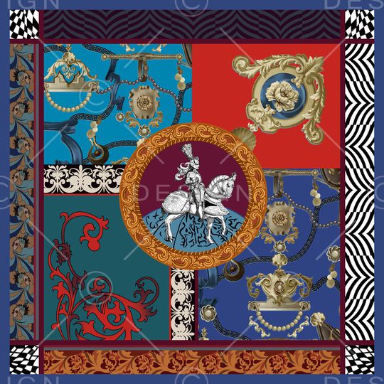 丝巾印花华亿平台图片