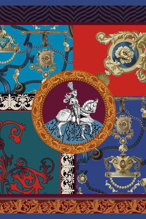 丝巾印花华亿平台图片